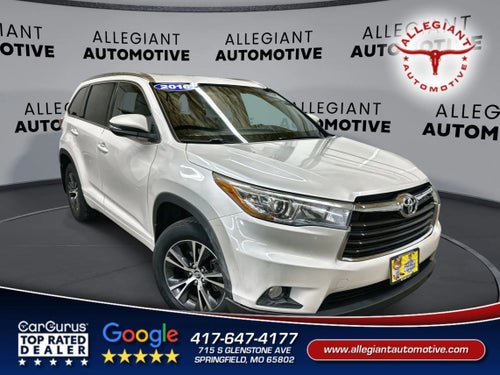 2016 Toyota Highlander XLE Sport Utility 4D
